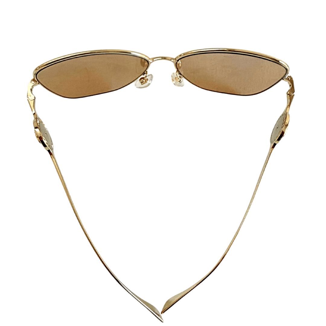 Versace Gold Frame Mirror Sunglasses