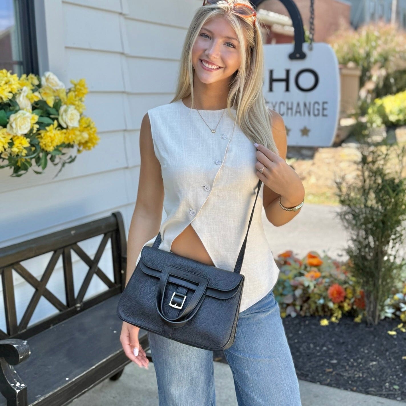 Hermes Black Halzan Clemence 31