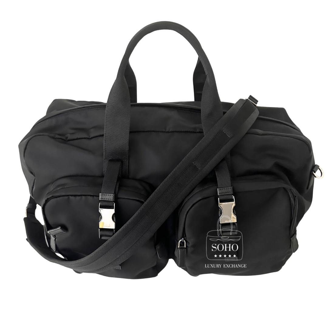 Prada Nylon Sacca Viaggio Duffel Bag