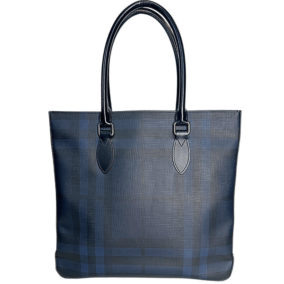 Burberry Nova Check Canvas Laptop Tote