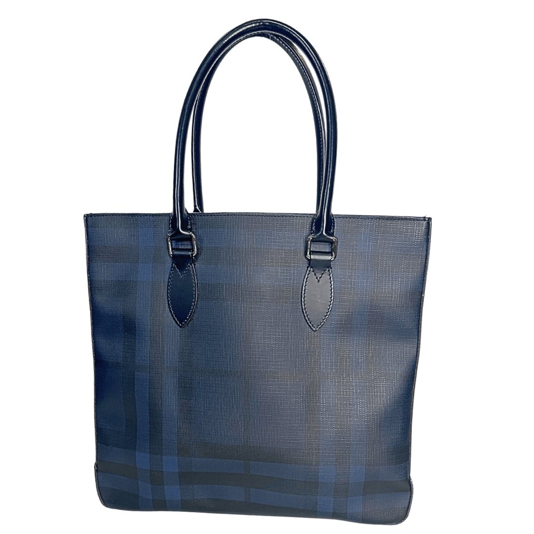 Burberry Nova Check Canvas Laptop Tote