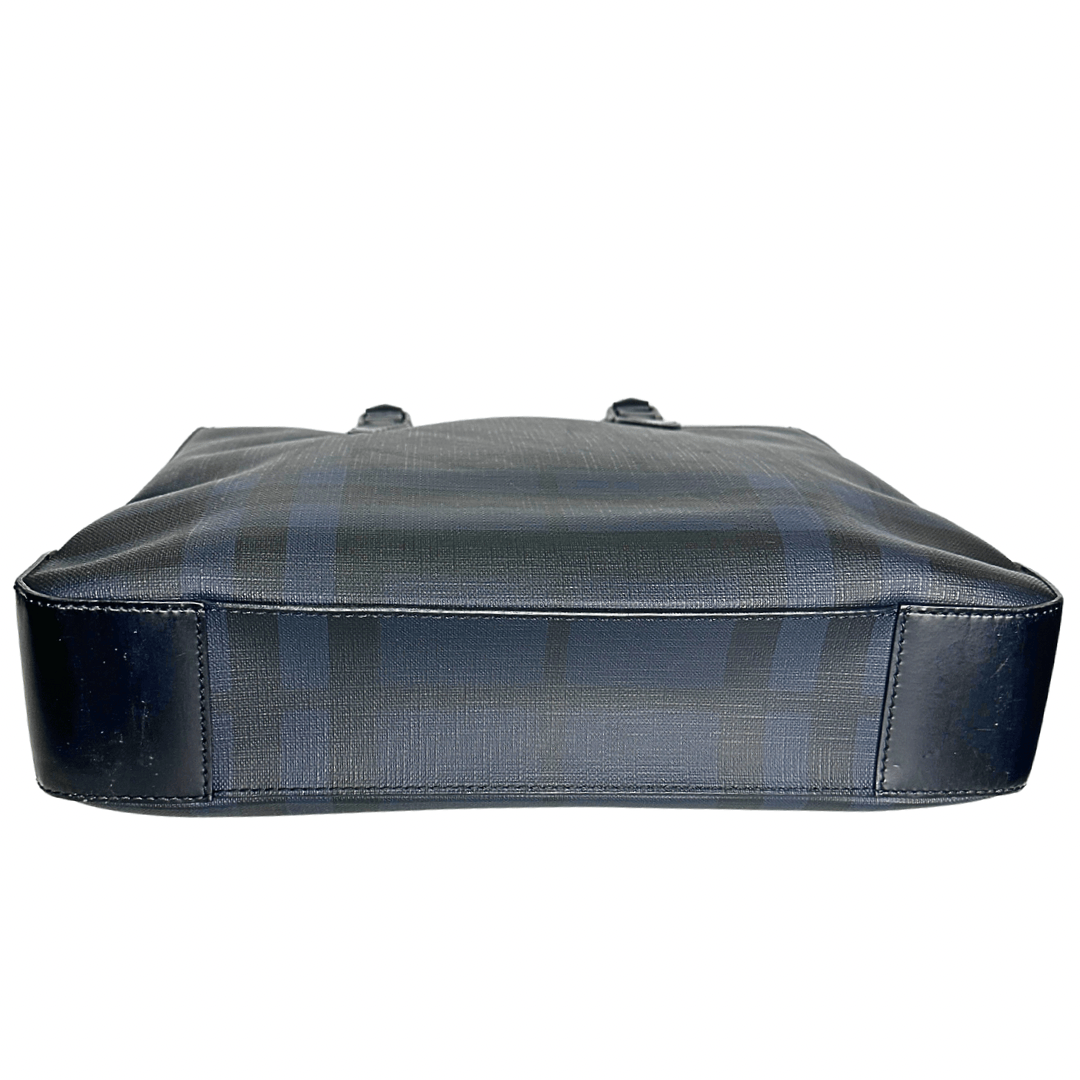 Burberry Nova Check Canvas Laptop Tote