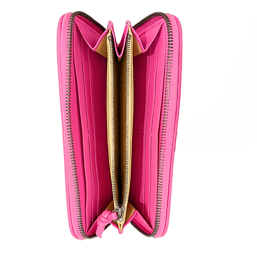 Bottega Veneta Intrecciato Zip Around Wallet