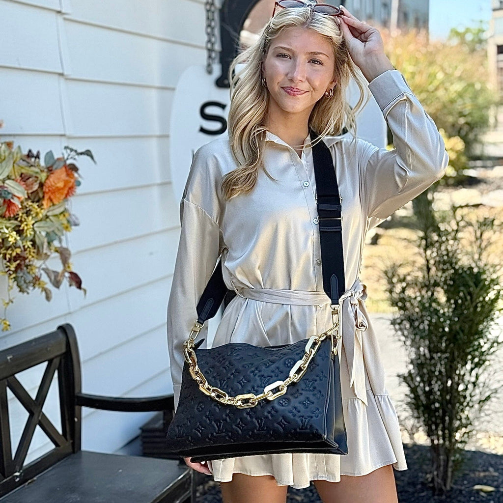 Louis Vuitton Monogram Empreinte Coussin MM