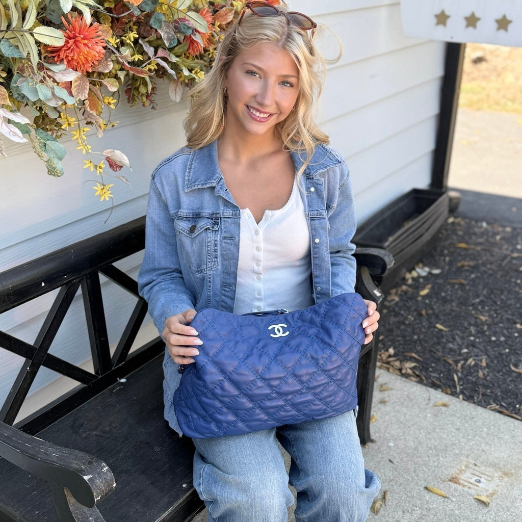 Chanel Quilted Calfskin French Riviera Hobo Bag