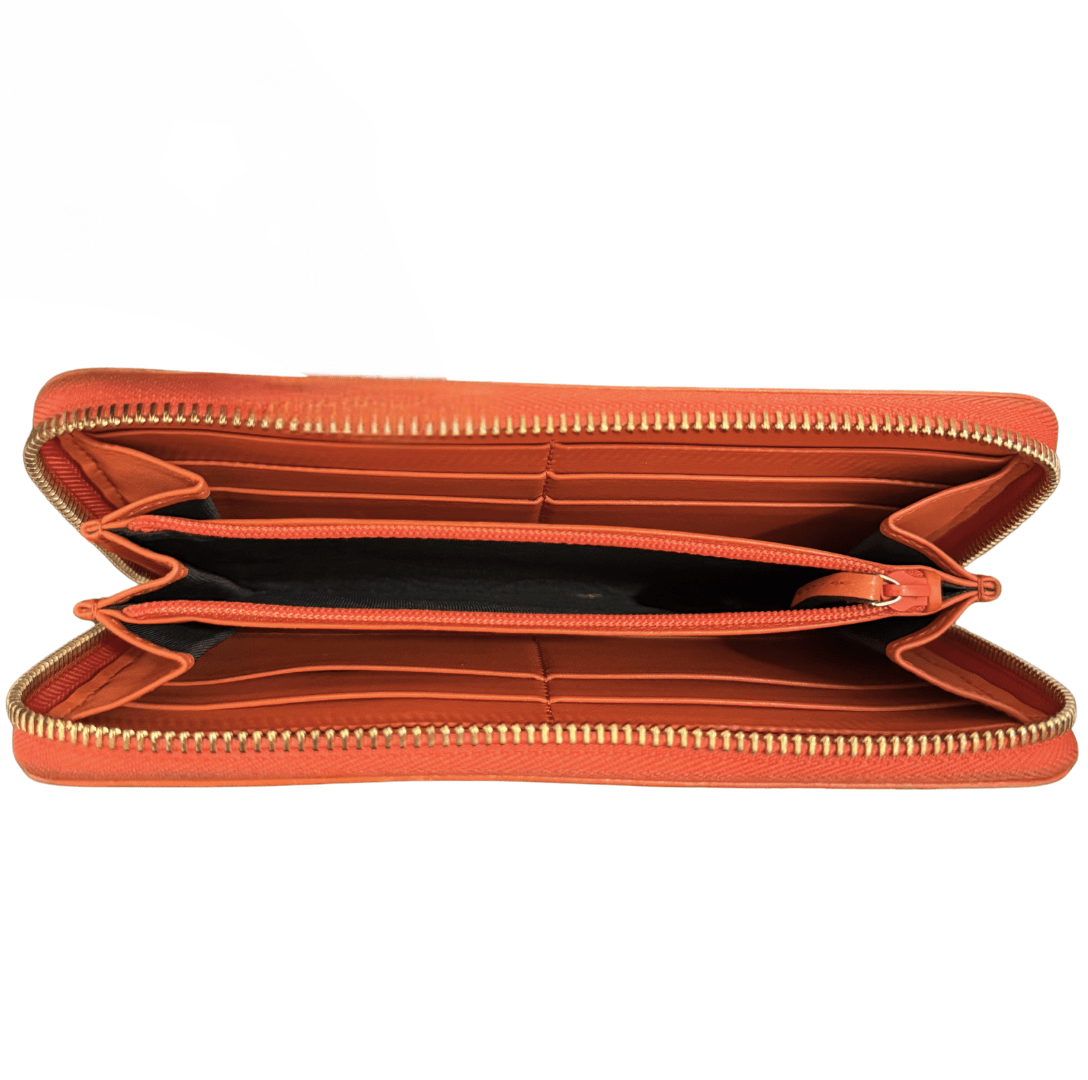 Gucci Micro GG Leather Continental Zip Wallet