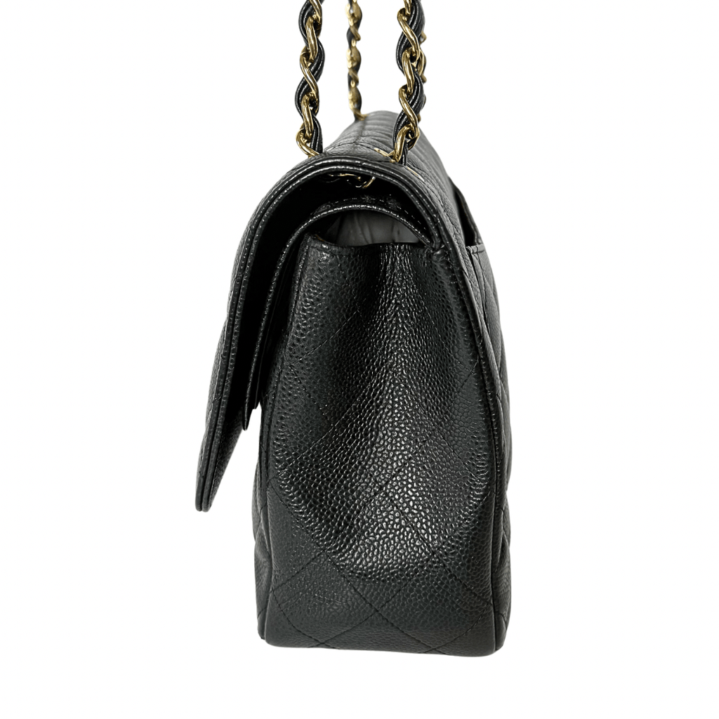 Chanel Classic Caviar Jumbo Double Flap Bag