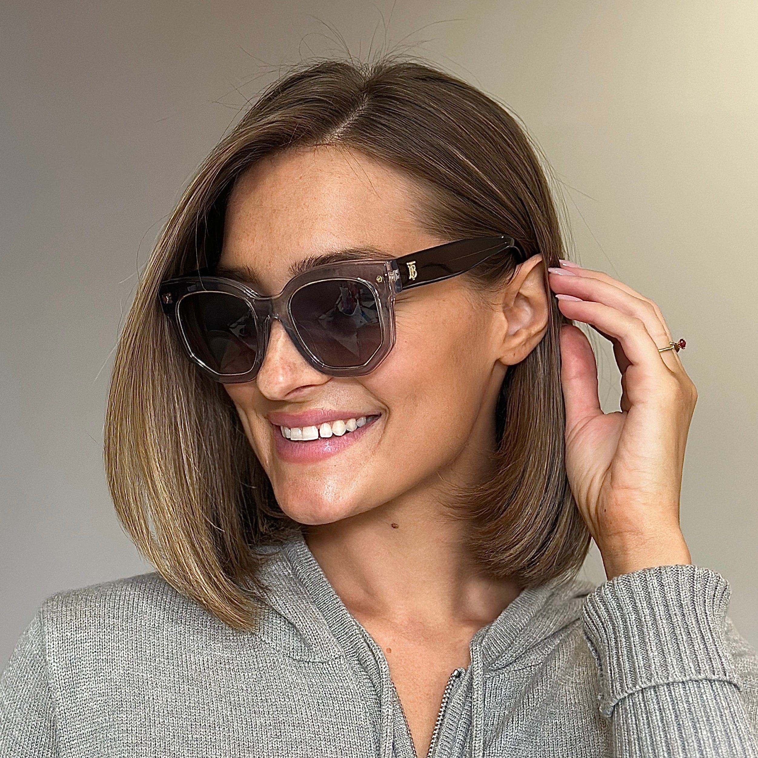 Burberry Translucent Geometric Sunglasses