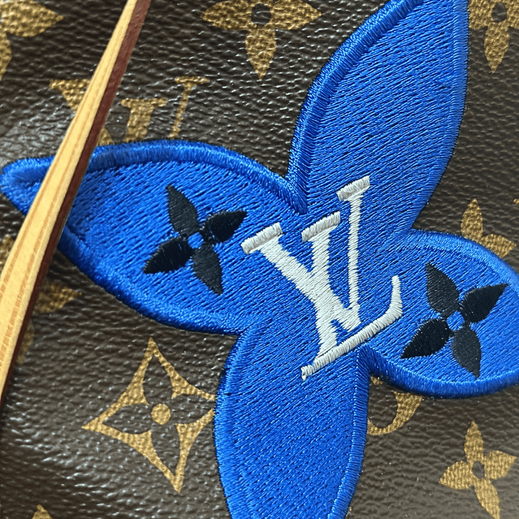 Louis Vuitton Monogram Neverfull MM Patches Tote w/ Pouch
