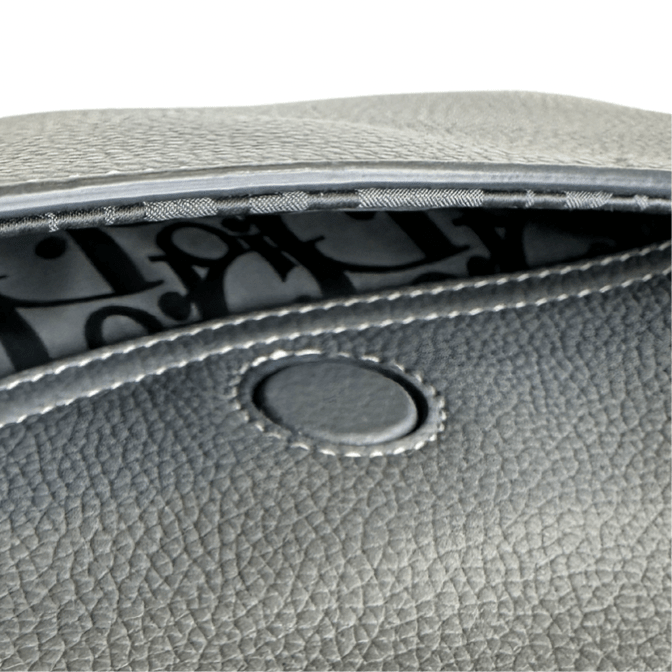 Chritian Dior Leather Saddle Messenger Bag