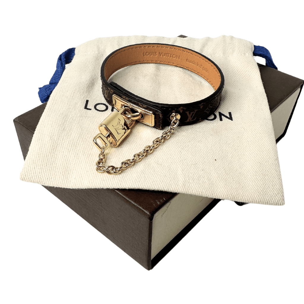 Louis Vuitton Monogram Unlock Canvas Bracelet
