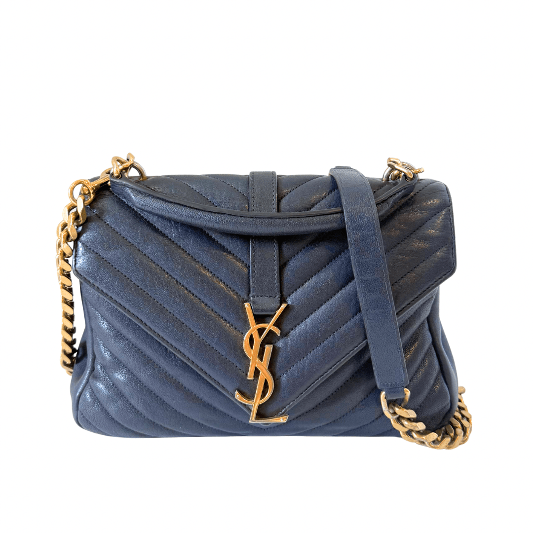 Saint Laurent Small Leather College Bag