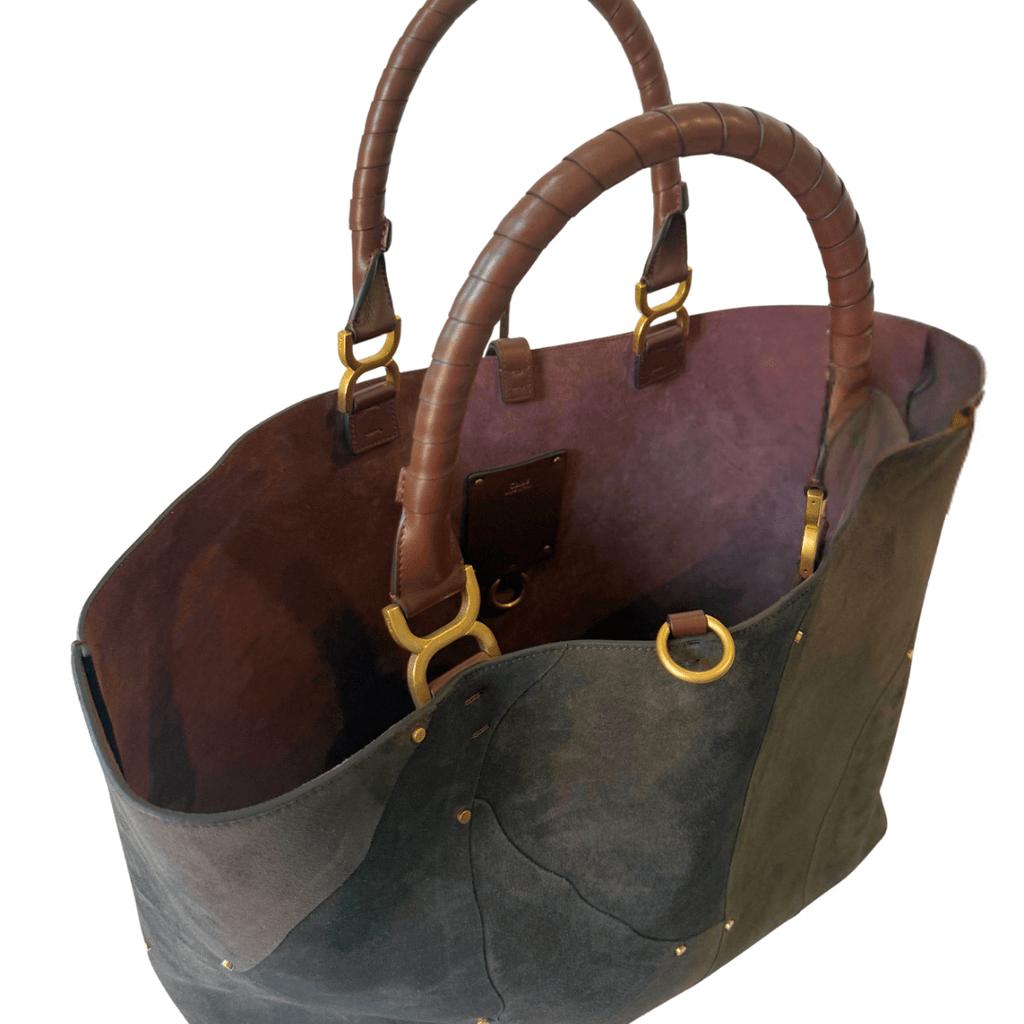 Chloe Large Suede Reversible Marcie Tote