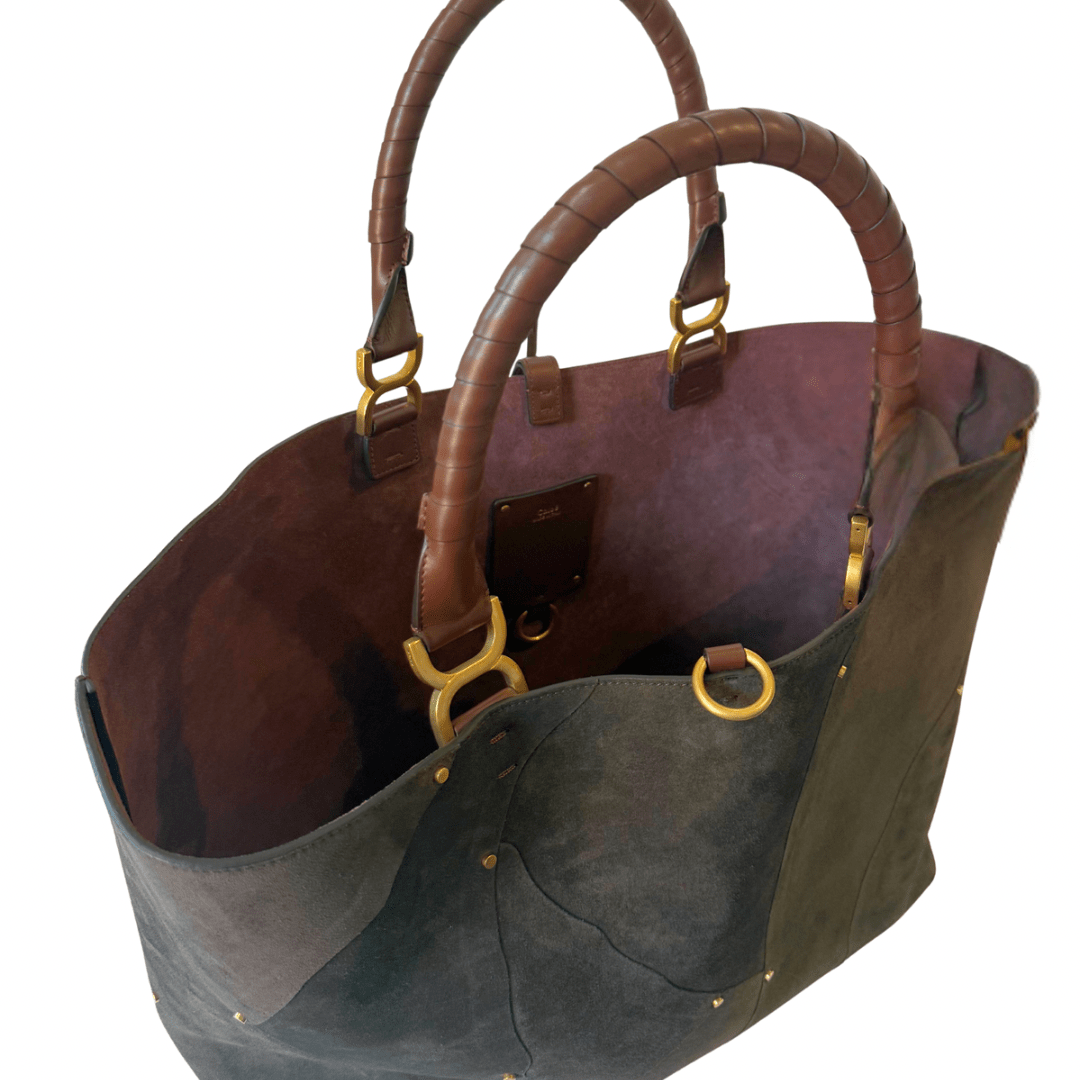 Chloe Large Suede Reversible Marcie Tote