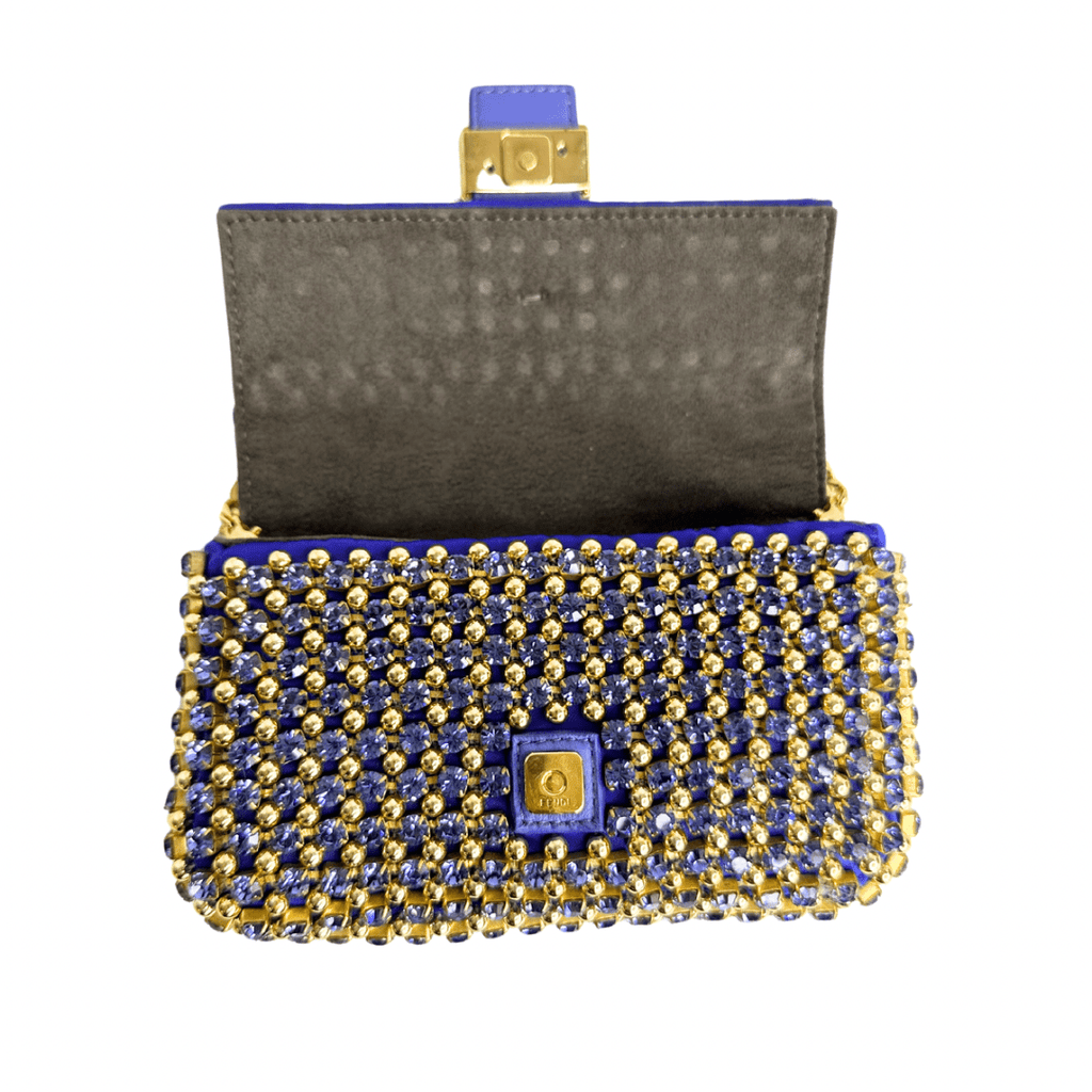 Fendi Crystal Mini Monster Clutch Bag