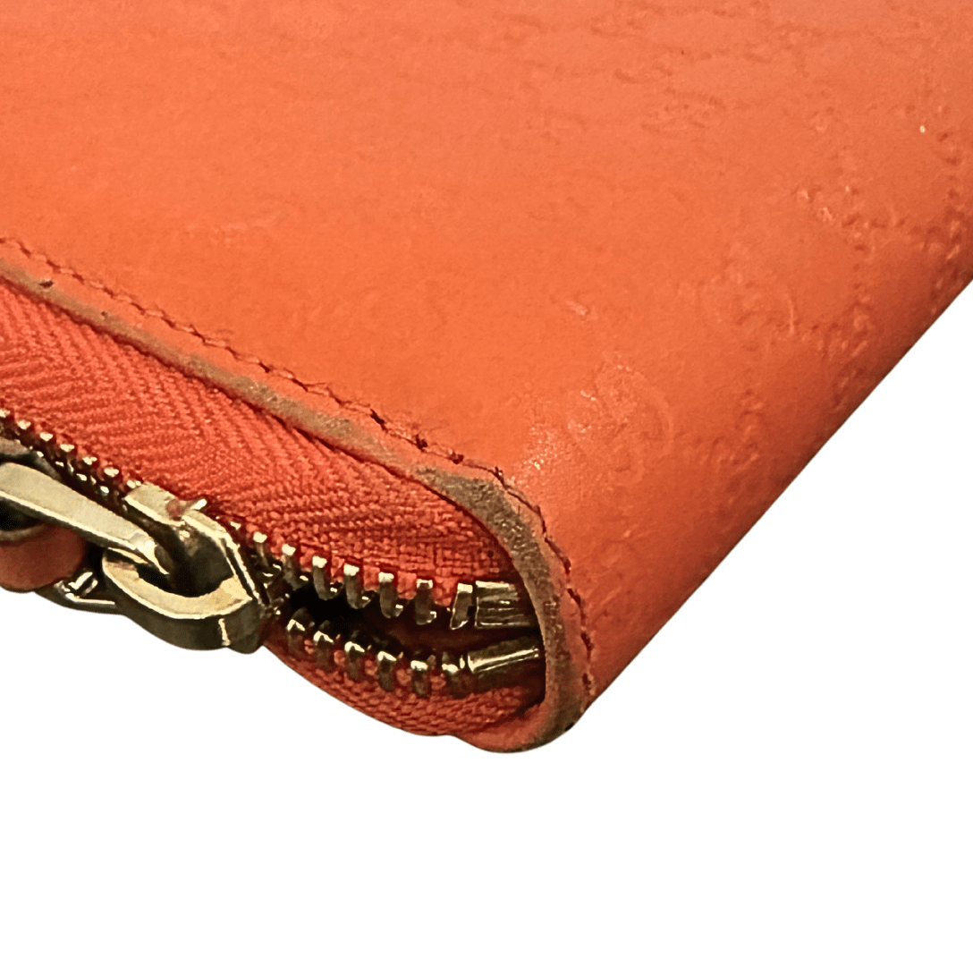 Gucci Micro GG Leather Continental Zip Wallet