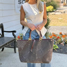 Chloe Large Suede Reversible Marcie Tote
