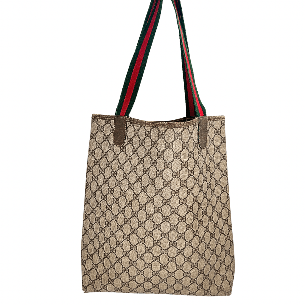 バッグ Gucci Vintage GG Supreme Tote Bag Gucci Vintage GG Supreme Web Tote