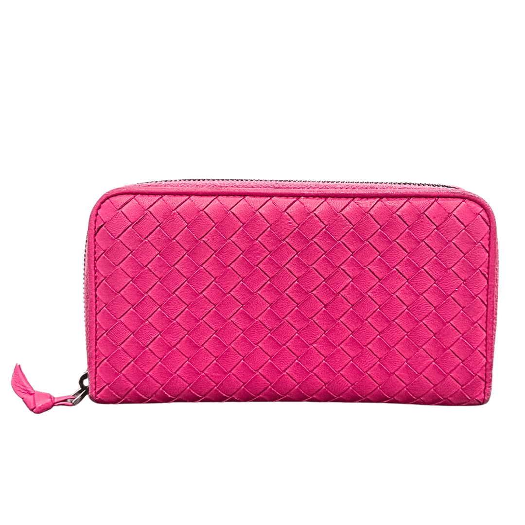 Bottega Veneta Intrecciato Zip Around Wallet