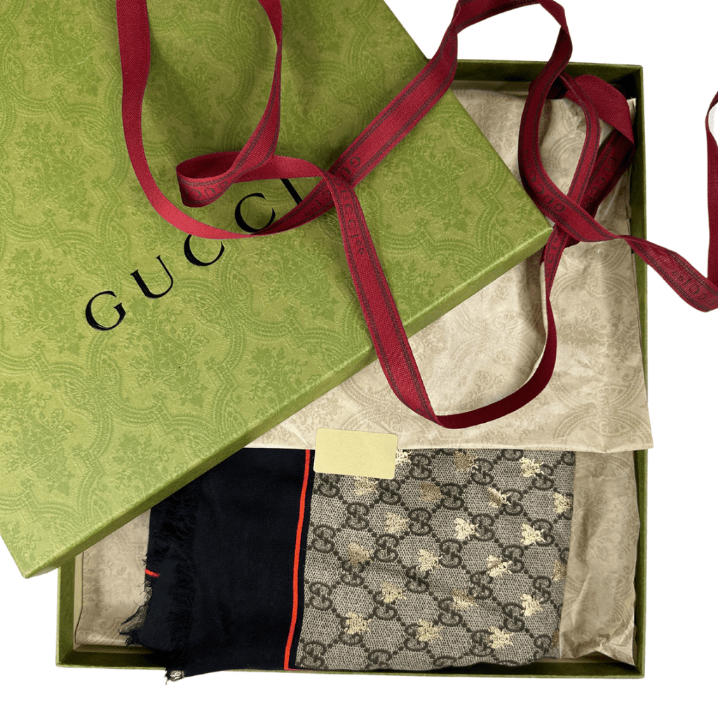 Gucci Bees Silk Scarf