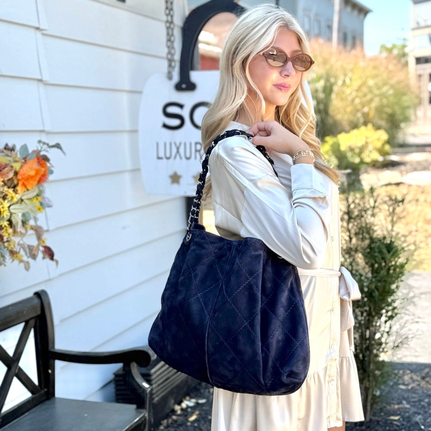 Chanel Quilted Leather Paris-Bombay Darjeeling Hobo Bag
