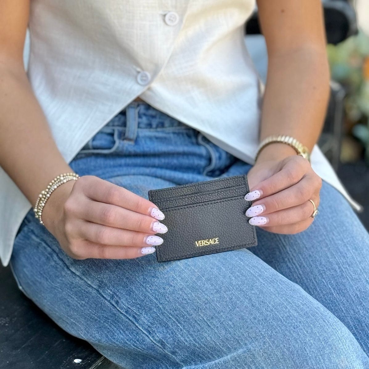 Versace Leather Card Wallet