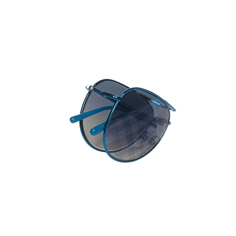Burberry Folding Aviator Check Sunglasses