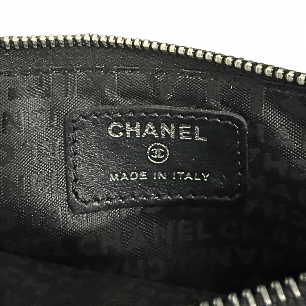 Chanel Quilted Patent Leather Chain Pochette