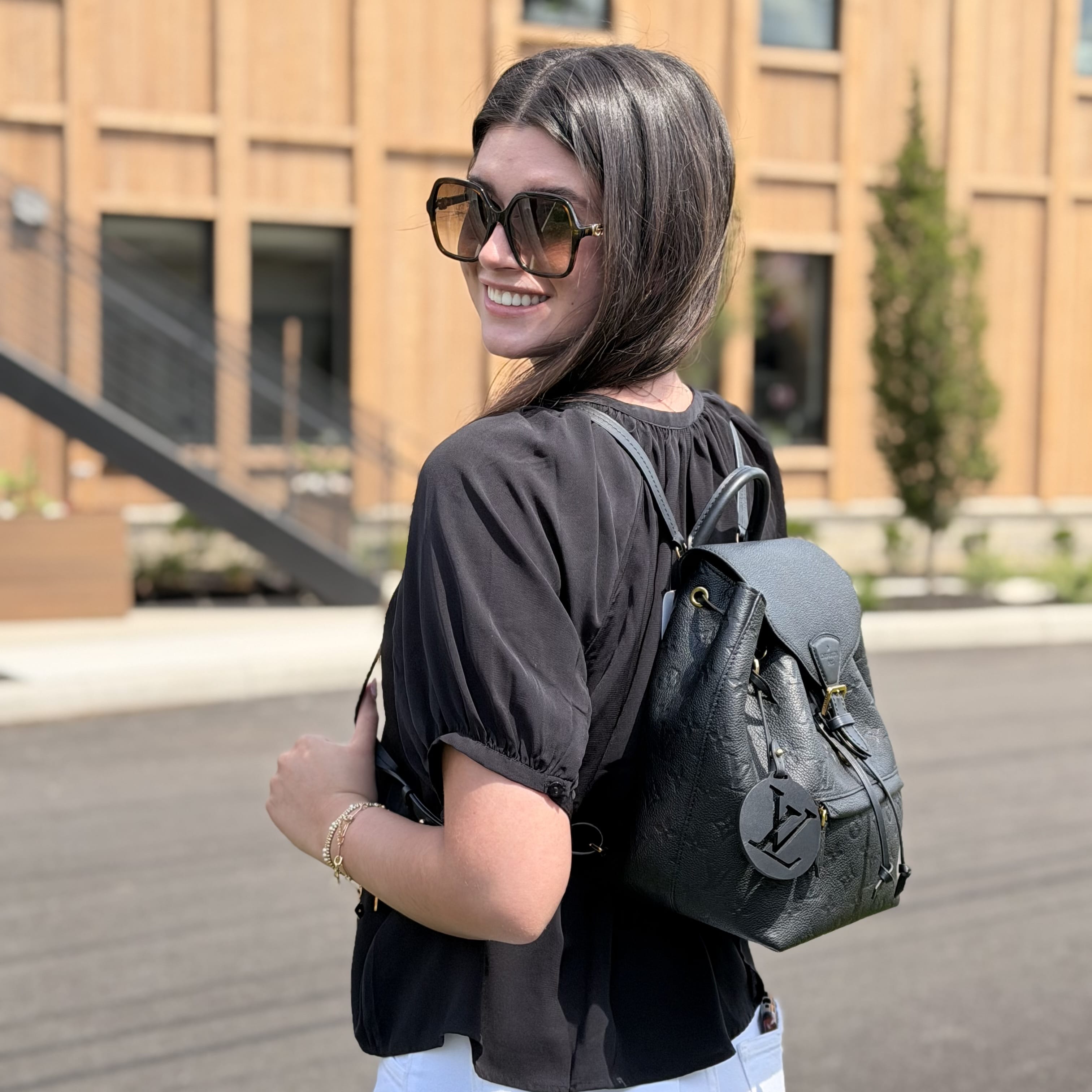 Louis Vuitton Monogram Empreinte Leather Montsouris Backpack