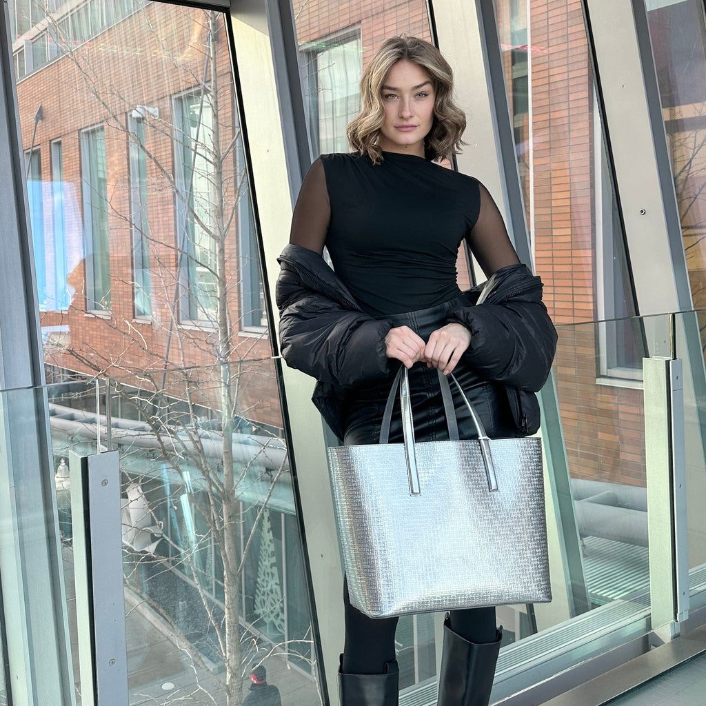 Givenchy Silver Wing Shopping Tote