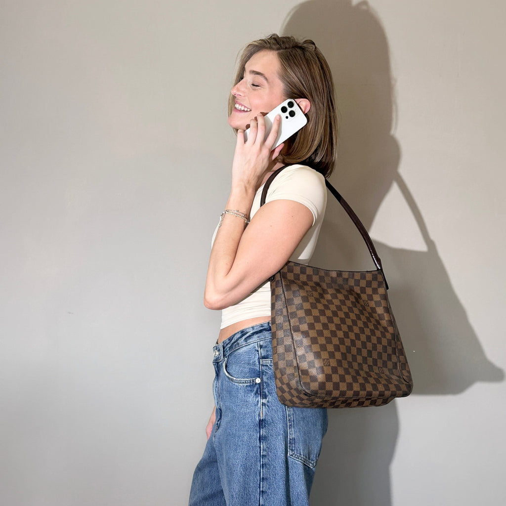 Louis Vuitton Damier Ebene Looping GM Bag