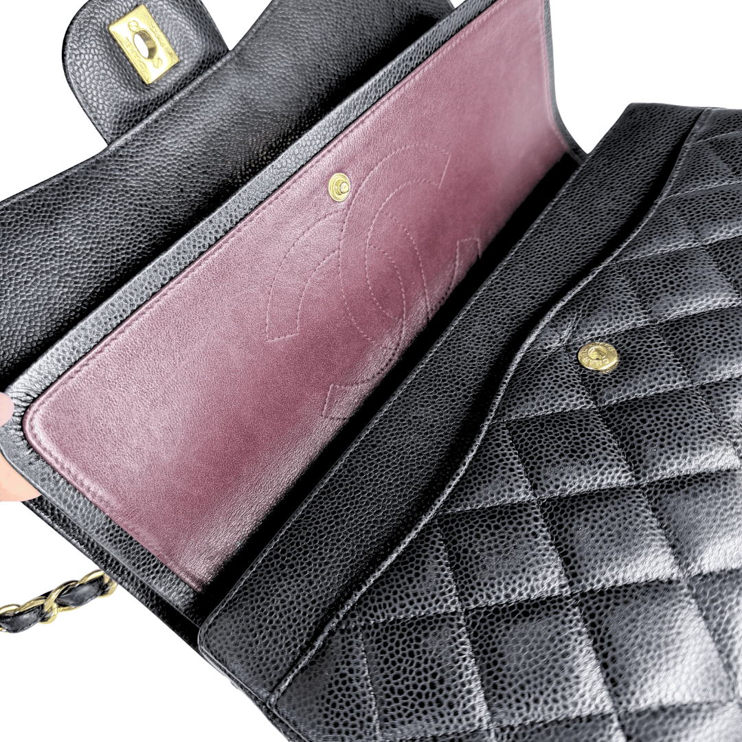 Chanel Classic Caviar Jumbo Double Flap Bag