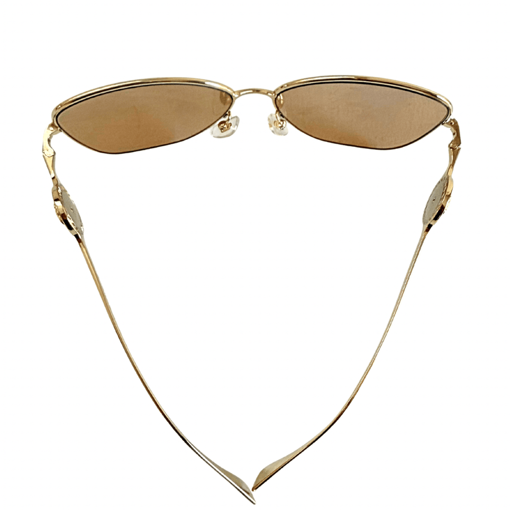 Versace Gold Frame Mirror Sunglasses