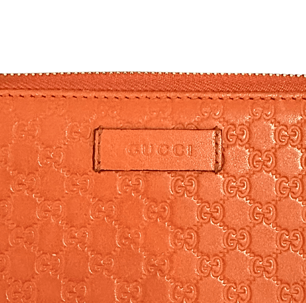Gucci Micro GG Leather Continental Zip Wallet