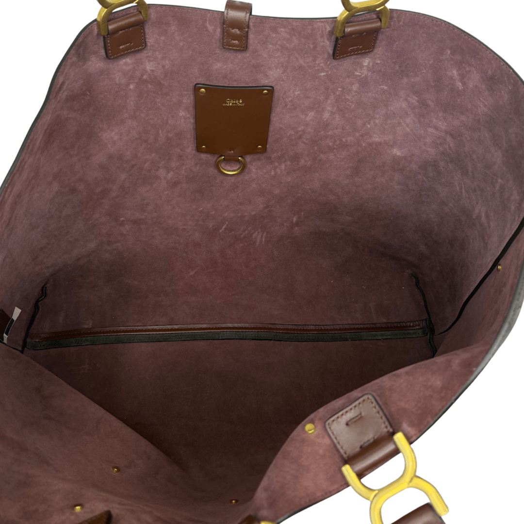 Chloe Large Suede Reversible Marcie Tote