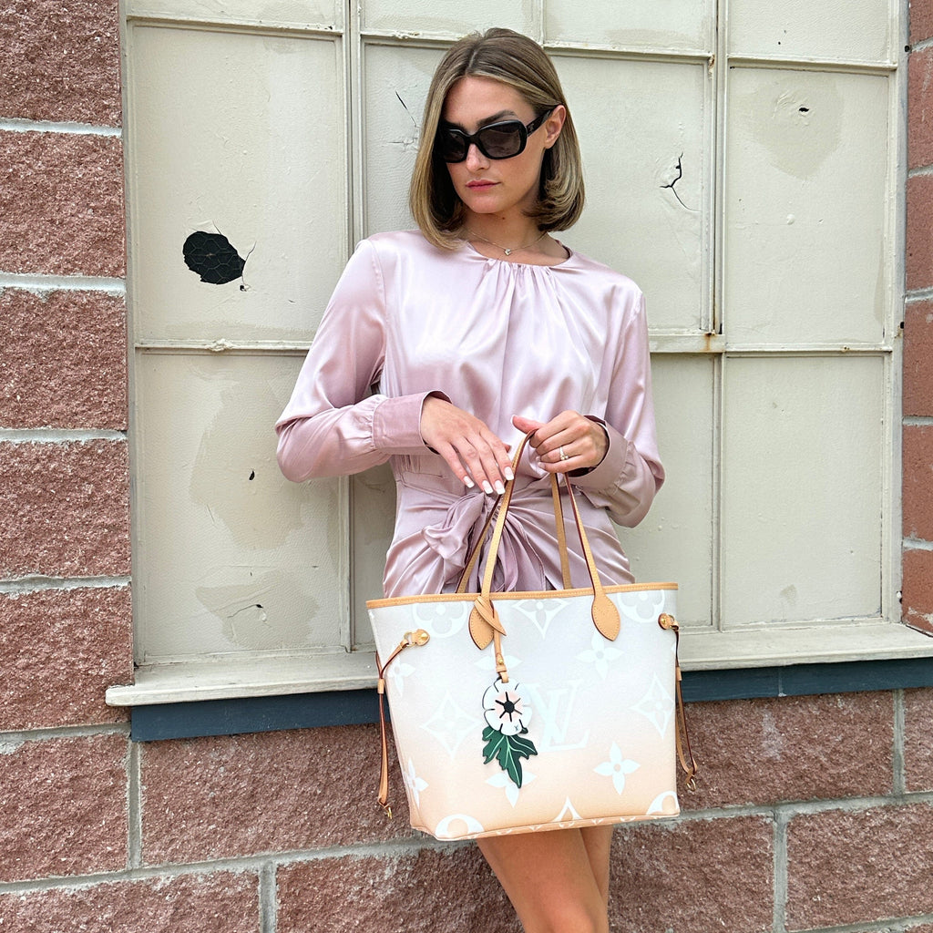 Louis Vuitton Giant Monogram By The Pool Neverfull MM and Pouch