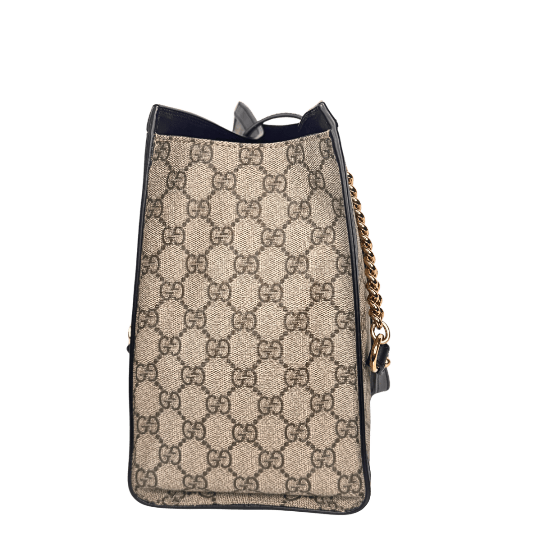 Gucci GG Supreme Padlock Chain Bag