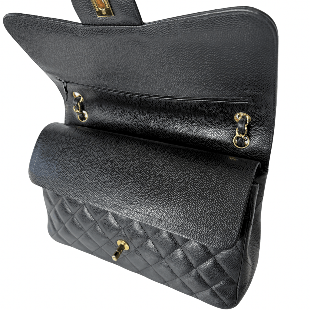 Chanel Classic Caviar Jumbo Double Flap Bag