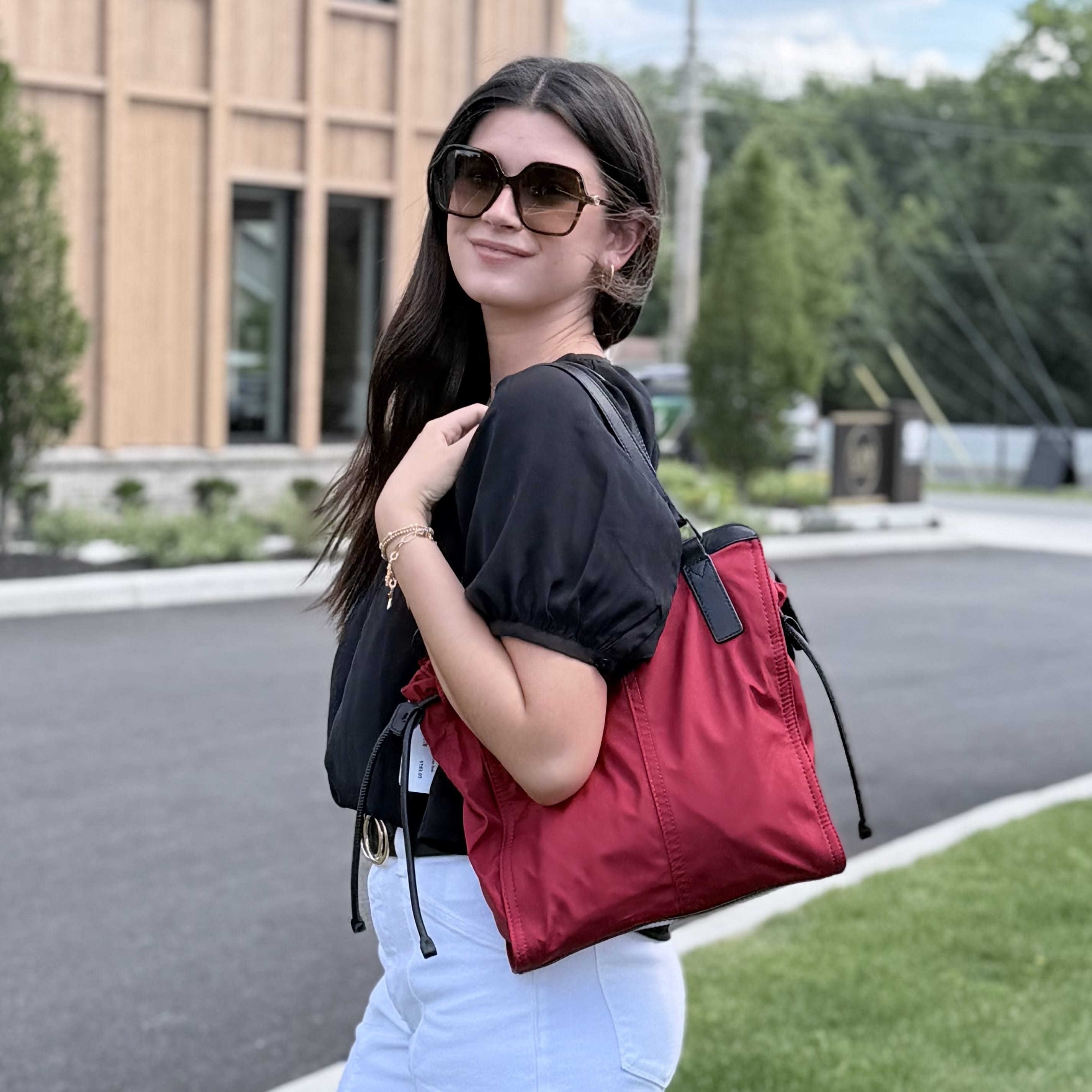 Burberry Nylon Buckleigh Bag