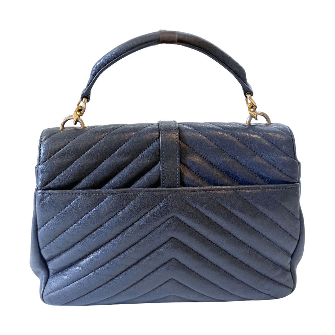 Saint Laurent Small Leather College Bag