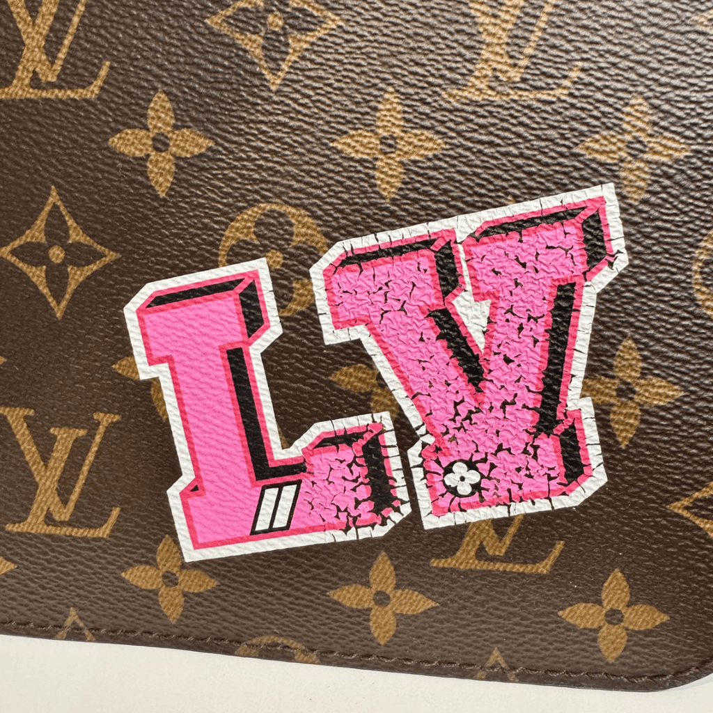 Louis Vuitton Monogram Neverfull MM Patches Tote w/ Pouch