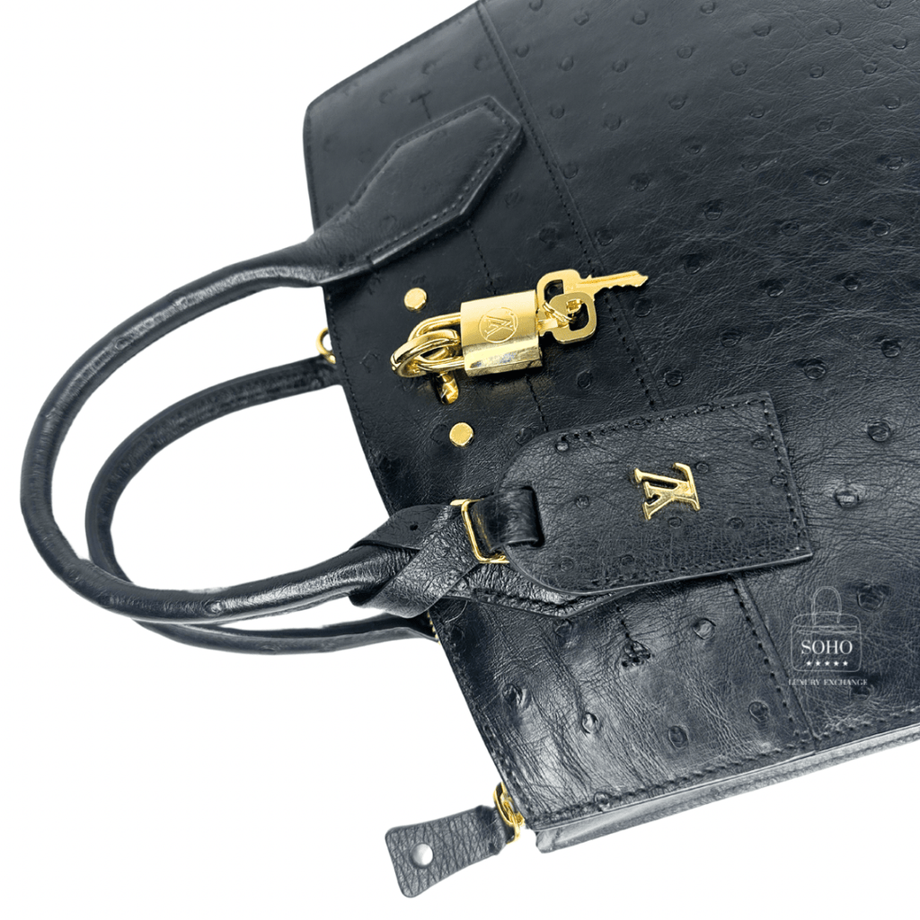 Louis Vuitton Ostrich City Steamer PM Bag