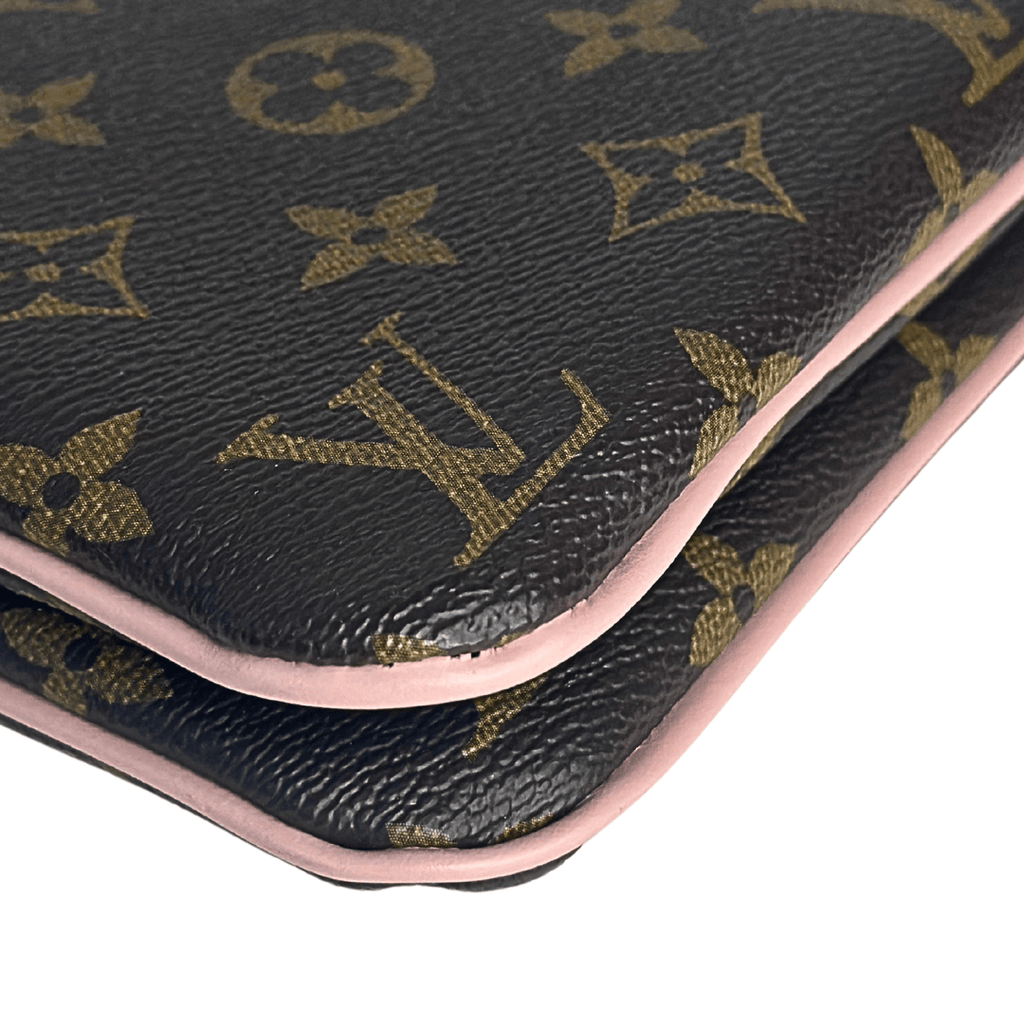 Louis Vuitton Monogram Big Wheel Double Zip Pochette
