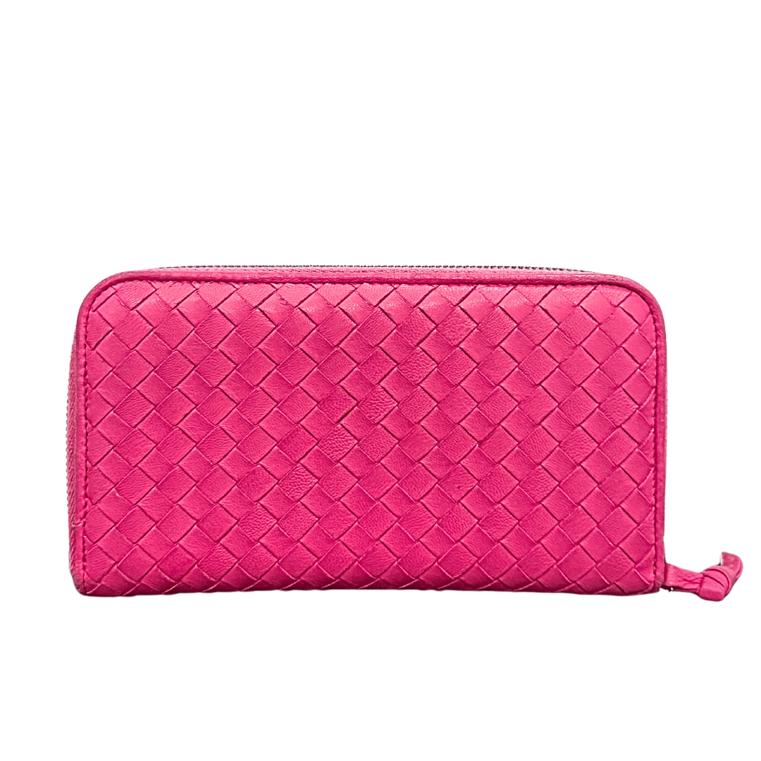 Bottega Veneta Intrecciato Zip Around Wallet