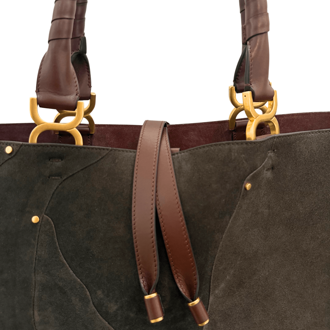 Chloe Marci Suede-Patchwork Tote