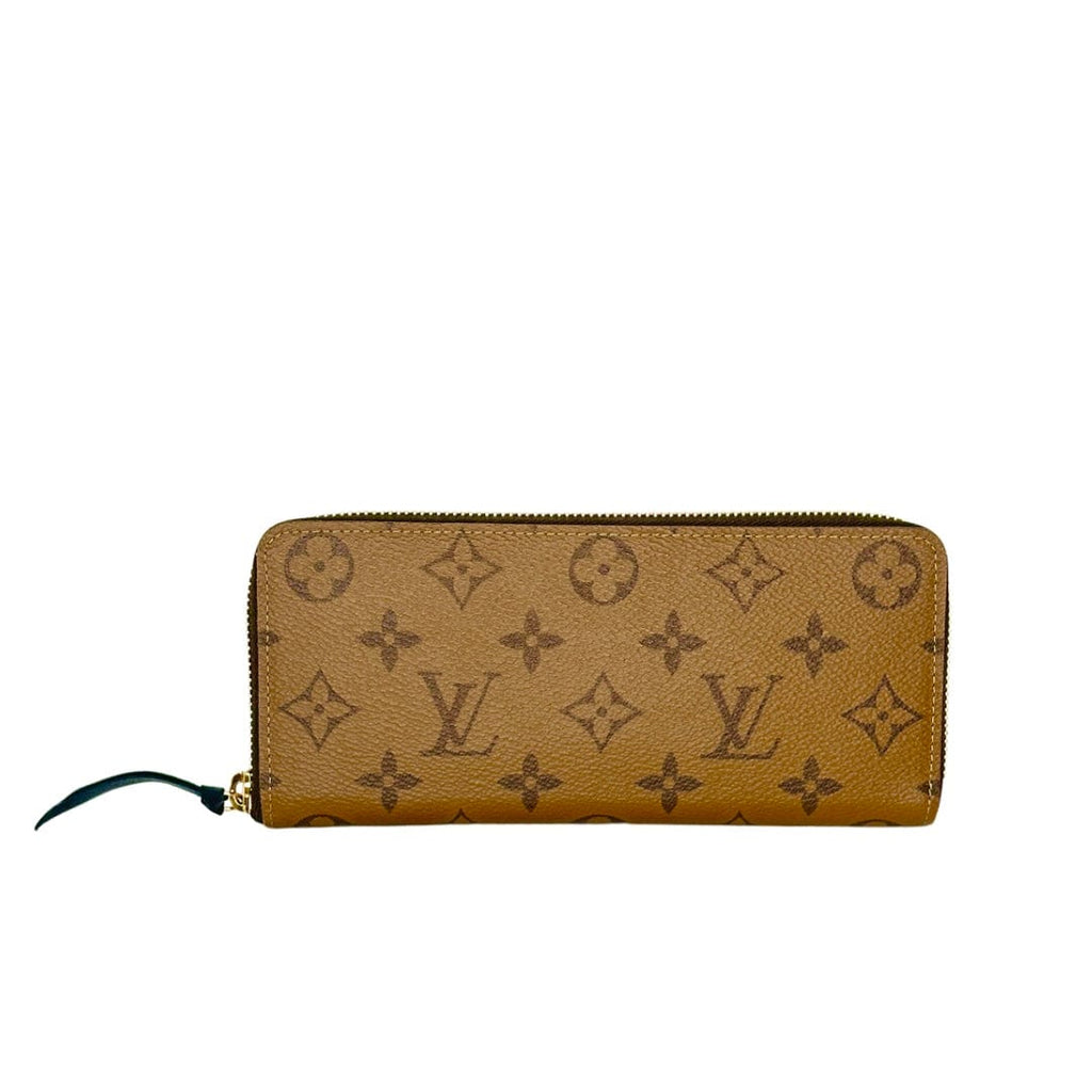 Louis Vuitton Reverse Monogram Clemence Zippy Wallet