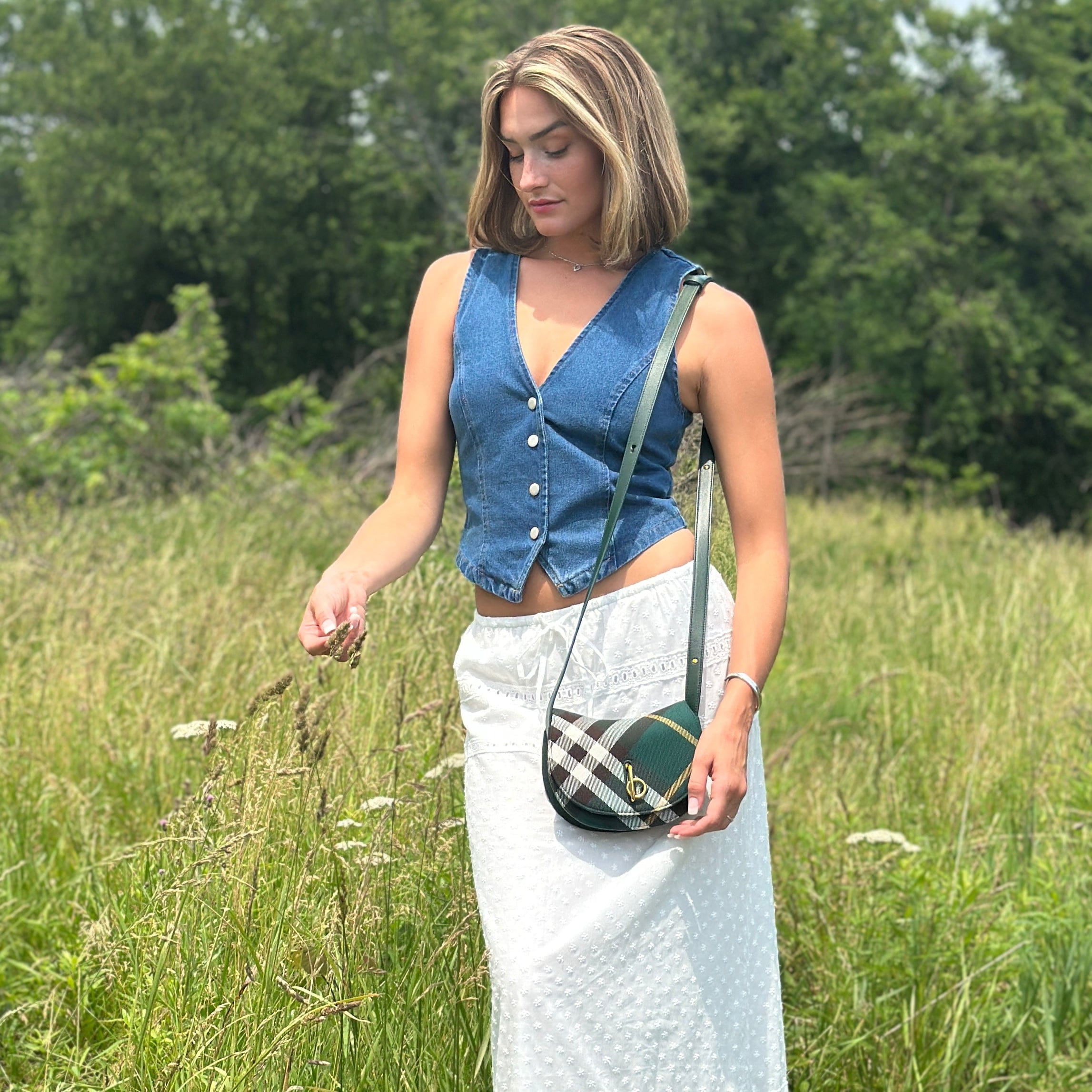 Burberry Check Mini Rocking Horse Crossbody