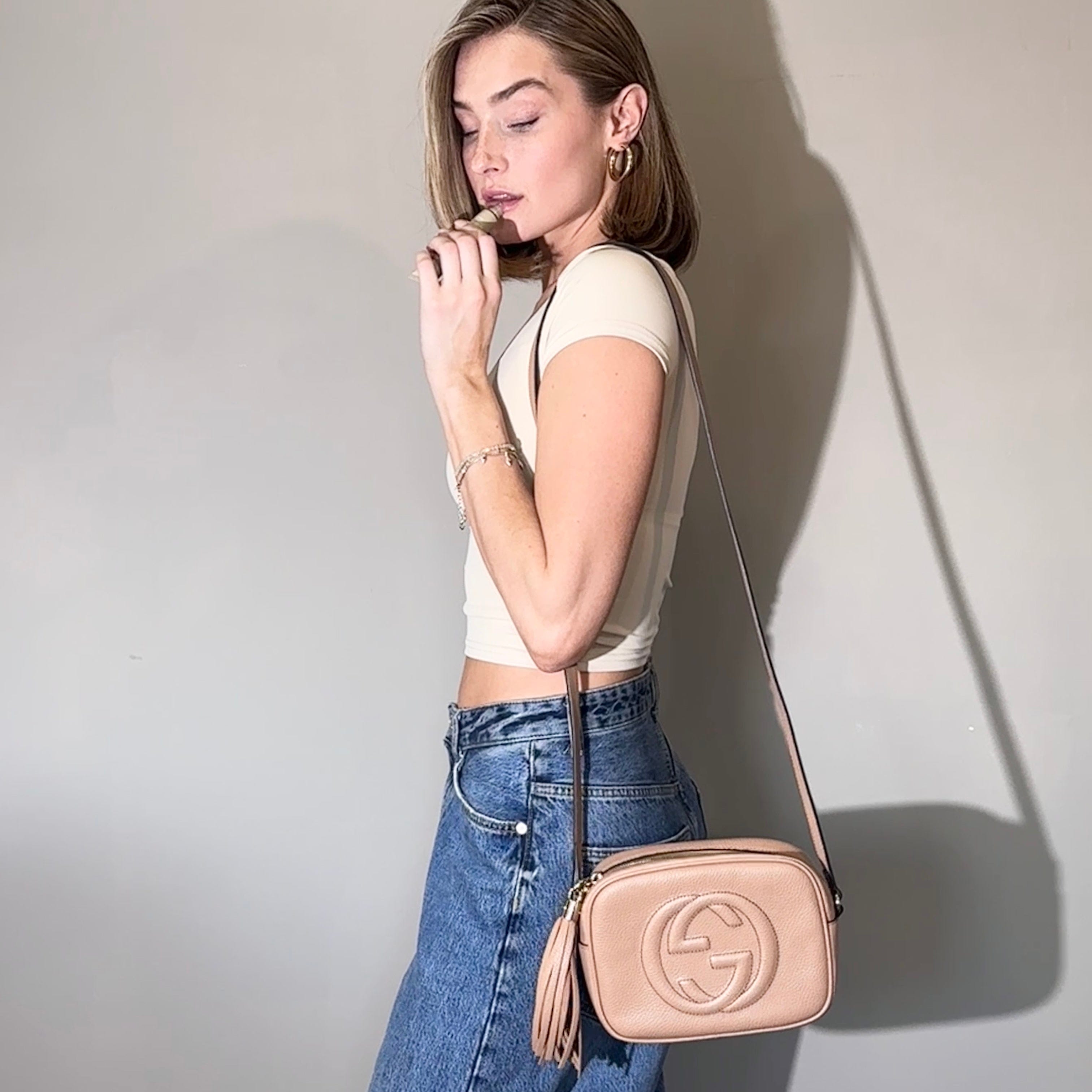 Gucci Interlocking G Leather Soho Disco Bag