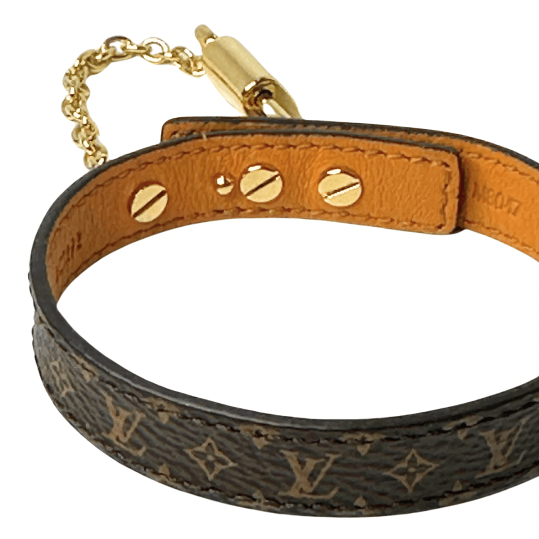 Louis Vuitton Monogram Unlock Canvas Bracelet