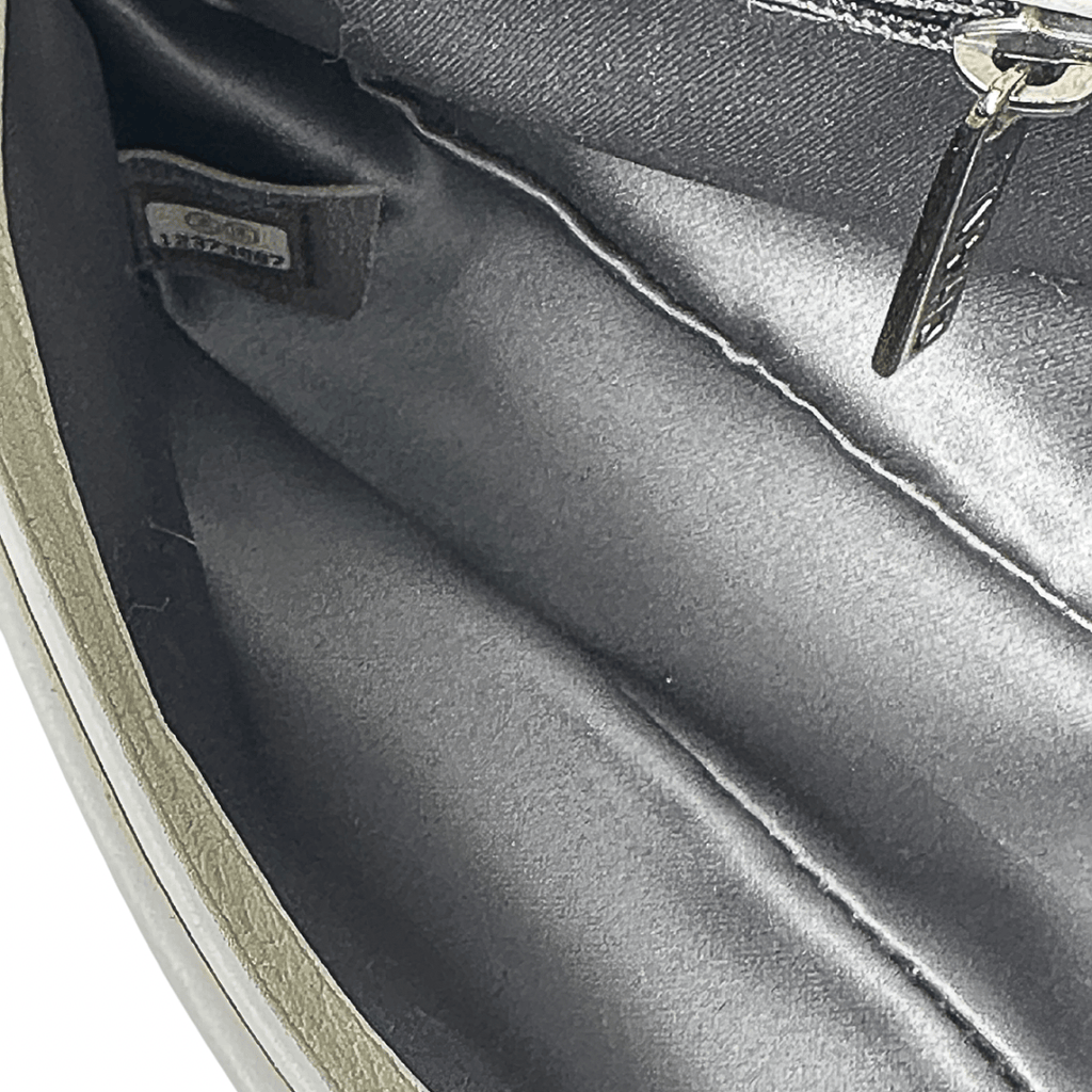 Chanel White Calfskin Mademoiselle Lock Bijoux Chain Flap